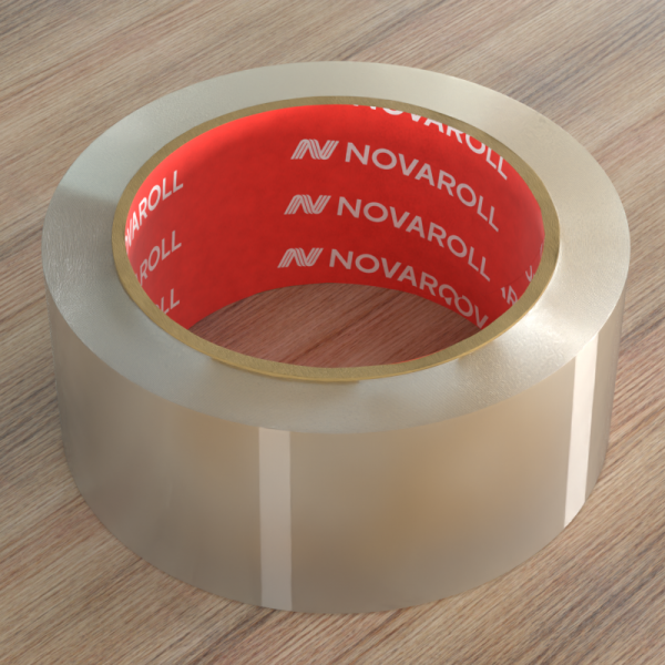 Скотч упаковочный NOVAROLL 204 прозрачный 48мм, 43мкр, 150 метров